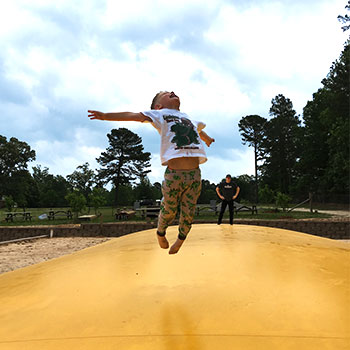 The Giant Kangaroo Jumping Pillow at Motley's Pumpkin Patch in Little Rock, Arkansas
